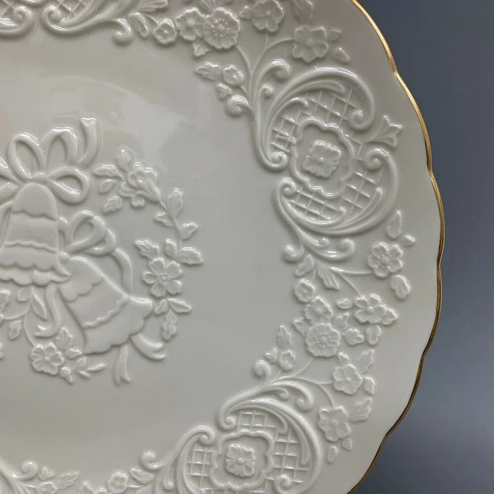 Lenox‎ Cream White Marriage 12.5 Plate To Commemorate This Very Special Occasion
